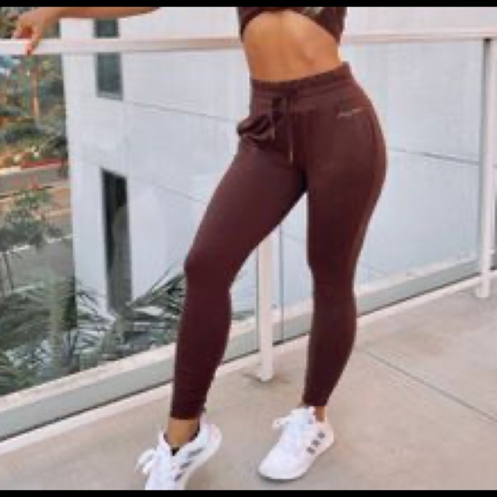 GymsharkxWhitney Simmons Cherry Chocolate Joggers